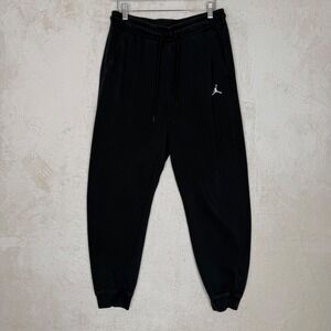 Jordan Essentials Mens Fleece Sweatpants Black Jumpman Logo Joggers Size M